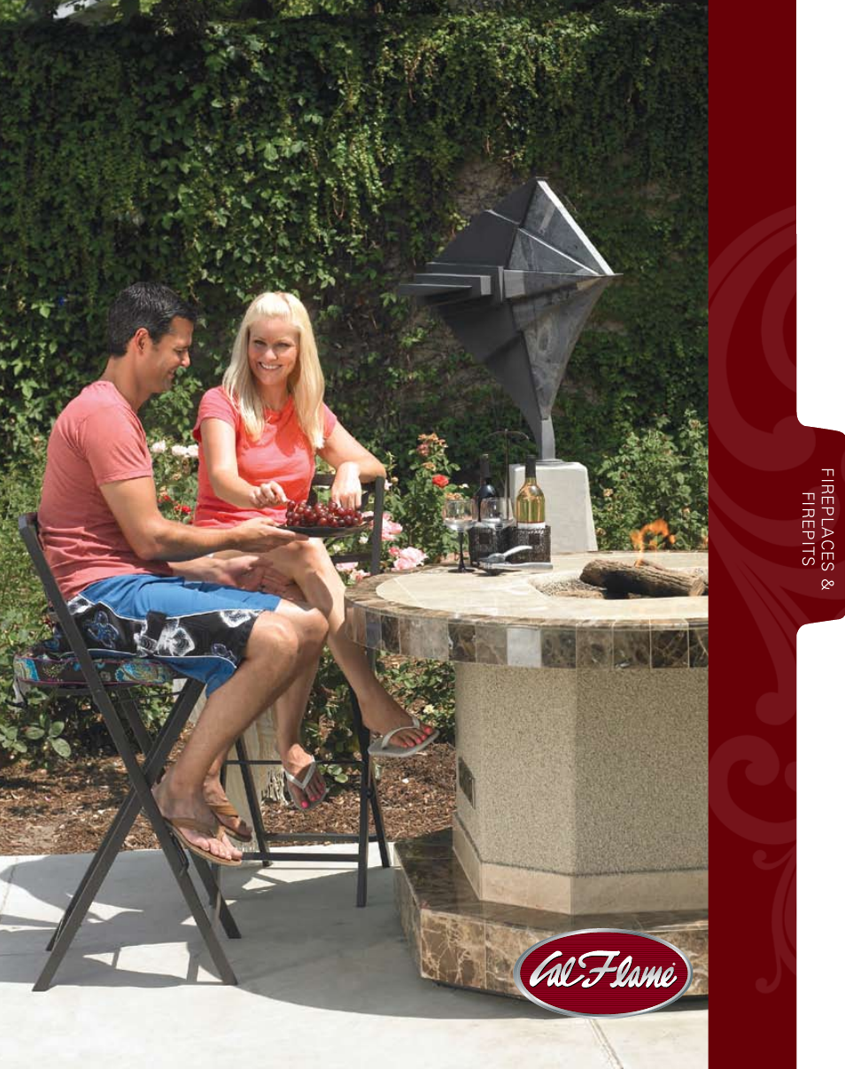 Cal Flame Outdoor Woodburning Fireplace User Manual | 16 pages