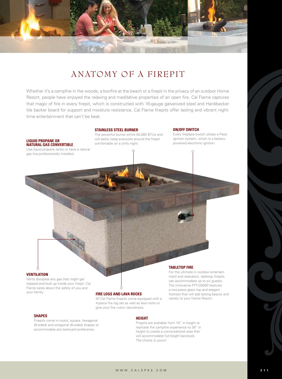 Anatomy of a firepit | Cal Flame Outdoor Woodburning Fireplace User Manual | Page 9 / 16