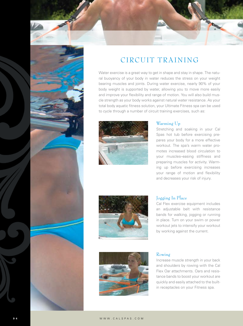 Circuit training | Cal Flame Ultimate Fitness Hot Tub User Manual | Page 12 / 22