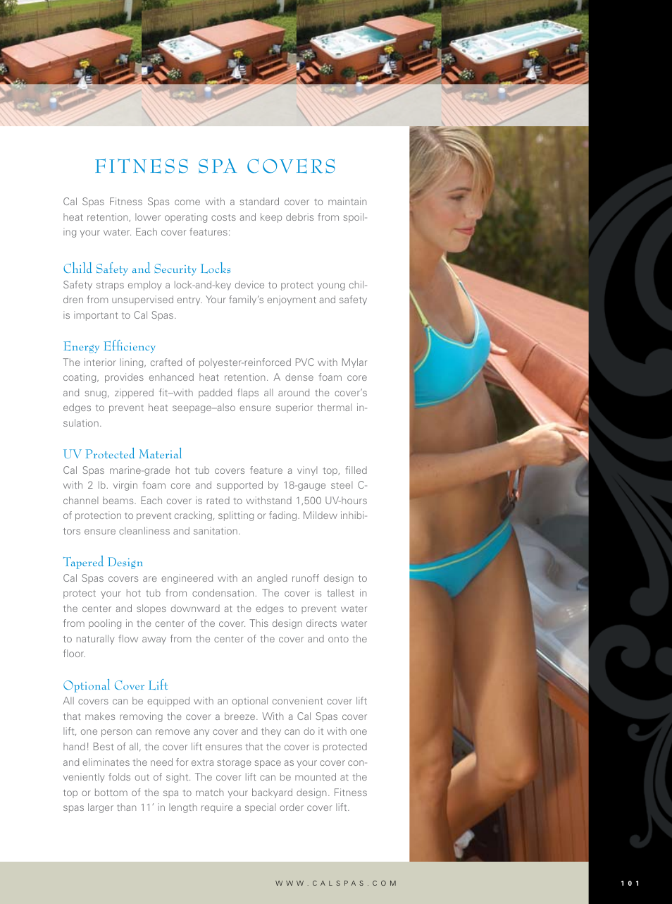 Fitness spa covers | Cal Flame Ultimate Fitness Hot Tub User Manual | Page 19 / 22