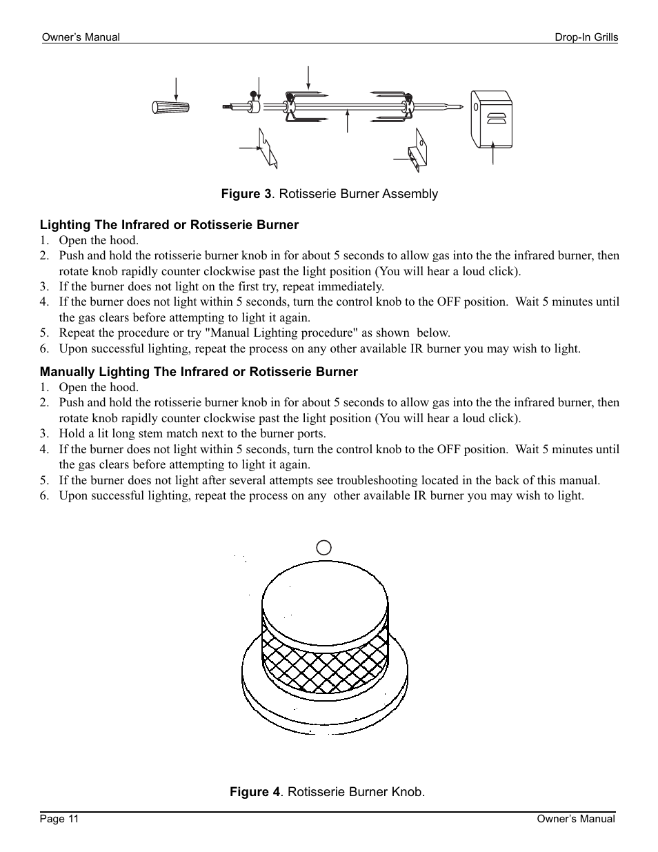 Off light high low | Cal Flame 3000 User Manual | Page 12 / 61