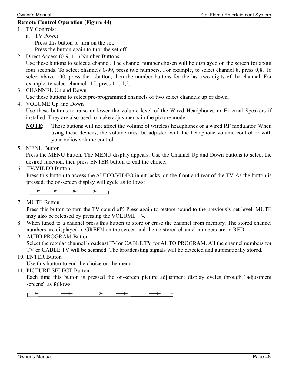 Cal Flame 3000 User Manual | Page 49 / 61