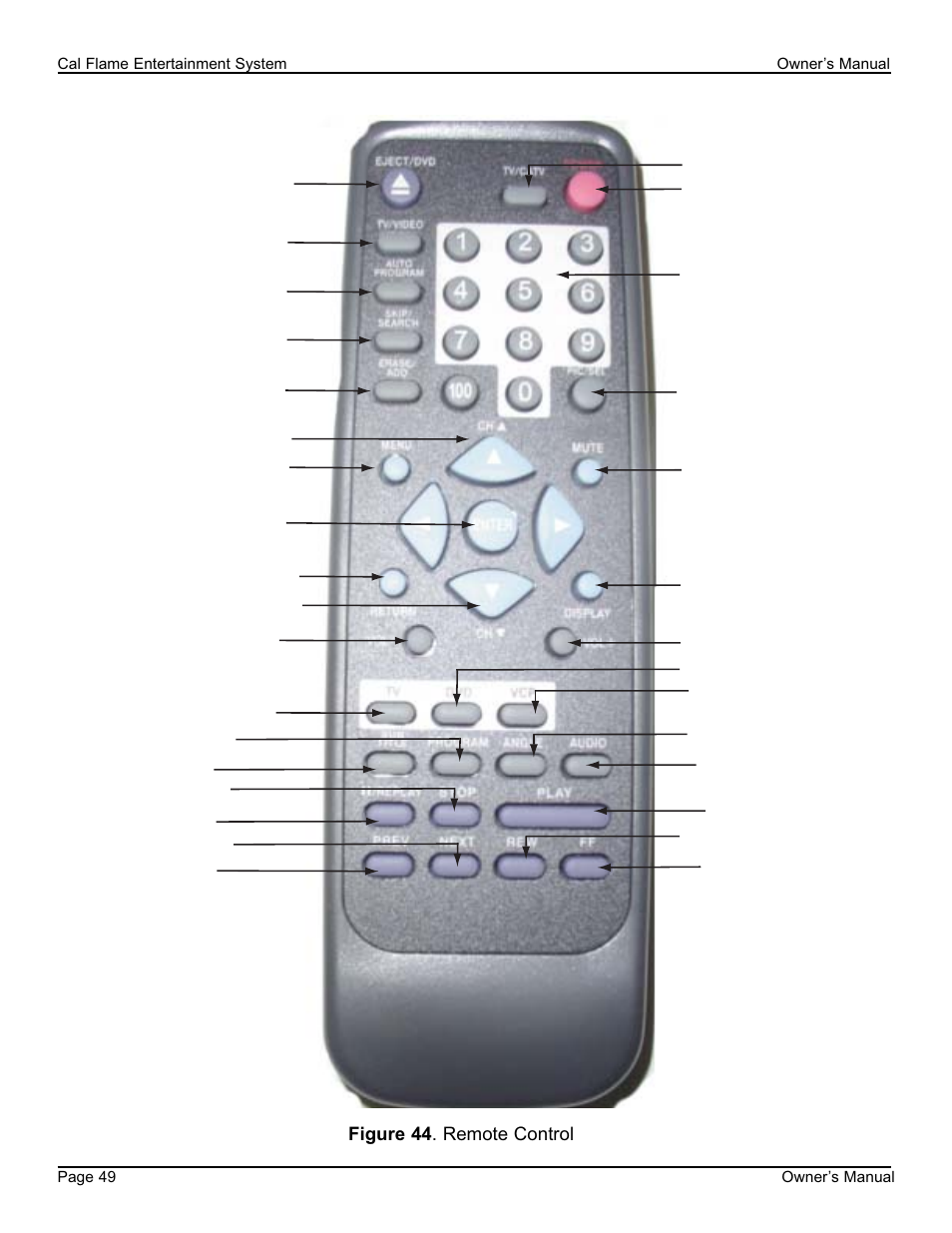 Cal Flame 3000 User Manual | Page 50 / 61