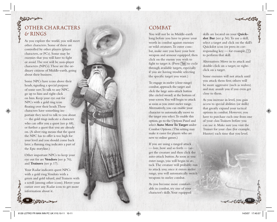 Combat other characters & rings | CodeMasters Lord Of the Rings Online - Shadows of Angmar for PC User Manual | Page 7 / 65