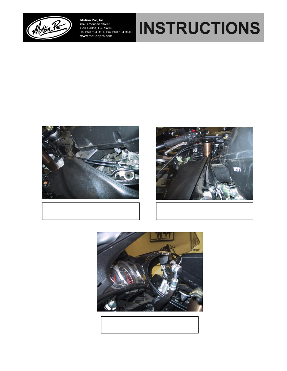 Motion Pro Revolver Throttle User Manual | 1 page