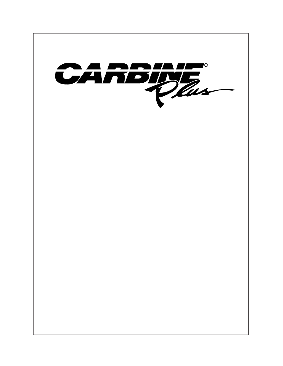 Carbine PLUS-5500 User Manual | 8 pages