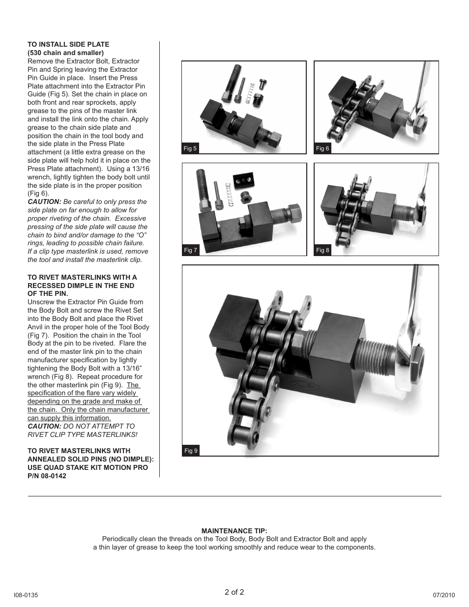 Motion Pro 08-0135 User Manual | Page 2 / 2