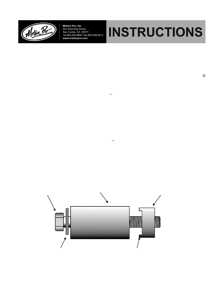 Motion Pro 08-0140 User Manual | 1 page