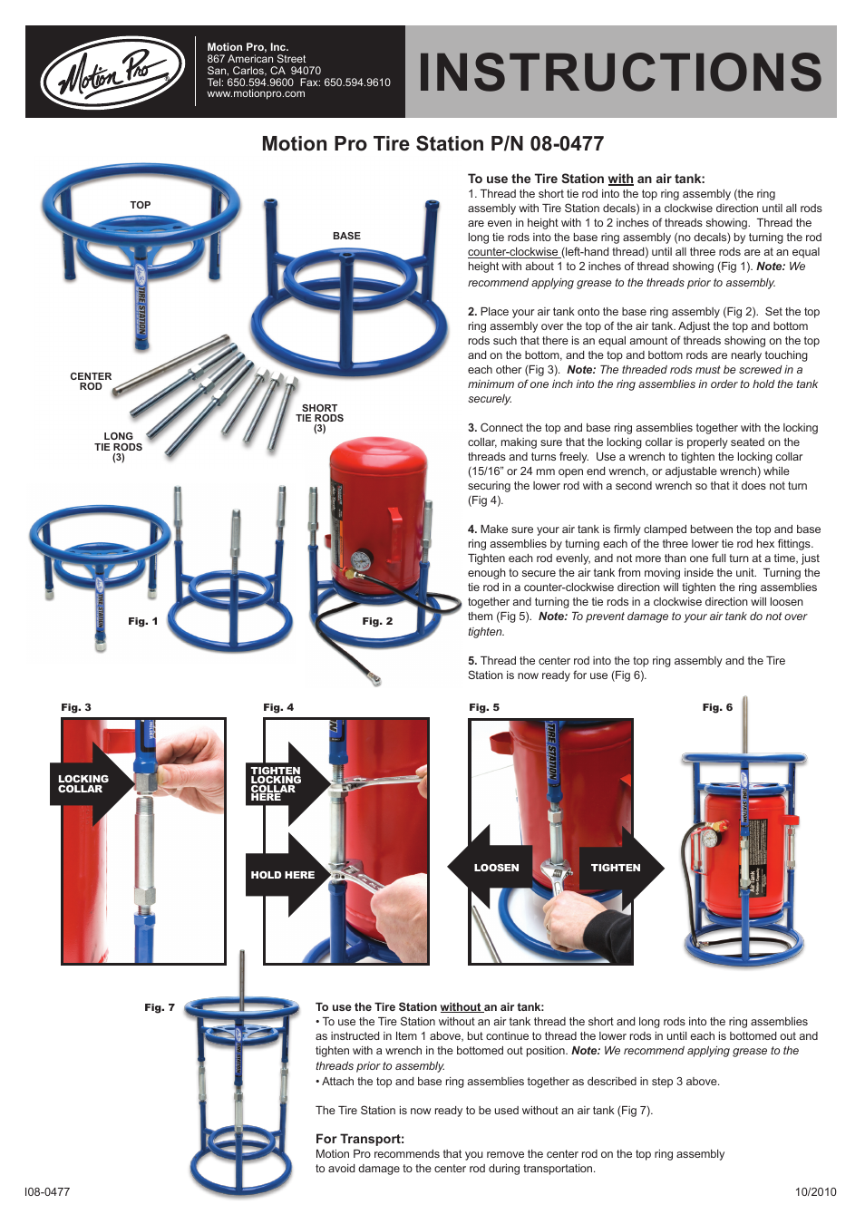 Motion Pro 08-0477 User Manual | 1 page