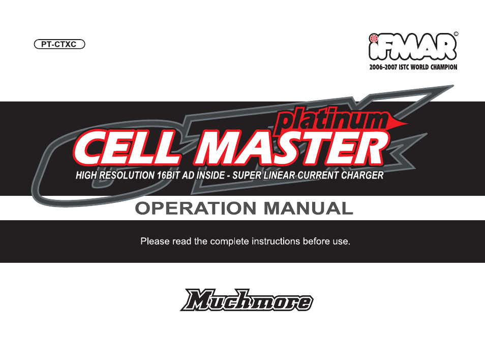 Muchmore Cell Master Platinum (PT-CTXC) User Manual | 44 pages