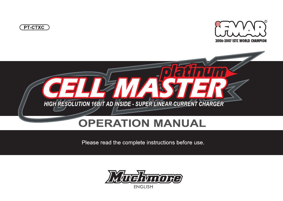 Muchmore Cell Master Platinum (PT-CTXC) User Manual | Page 15 / 44