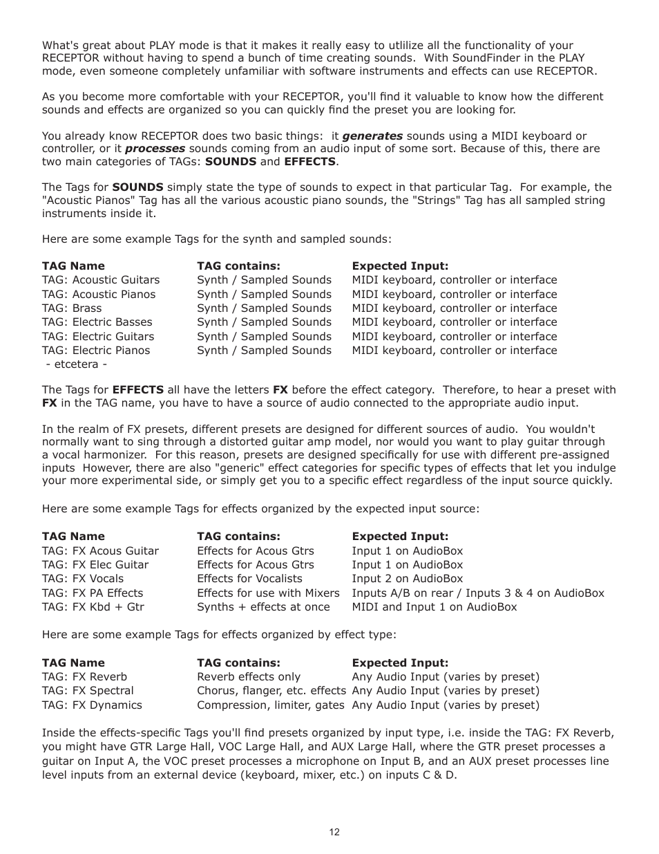 Muse Research Receptor TRIO/QU4TTRO manual v1.0 User Manual | Page 12 / 46