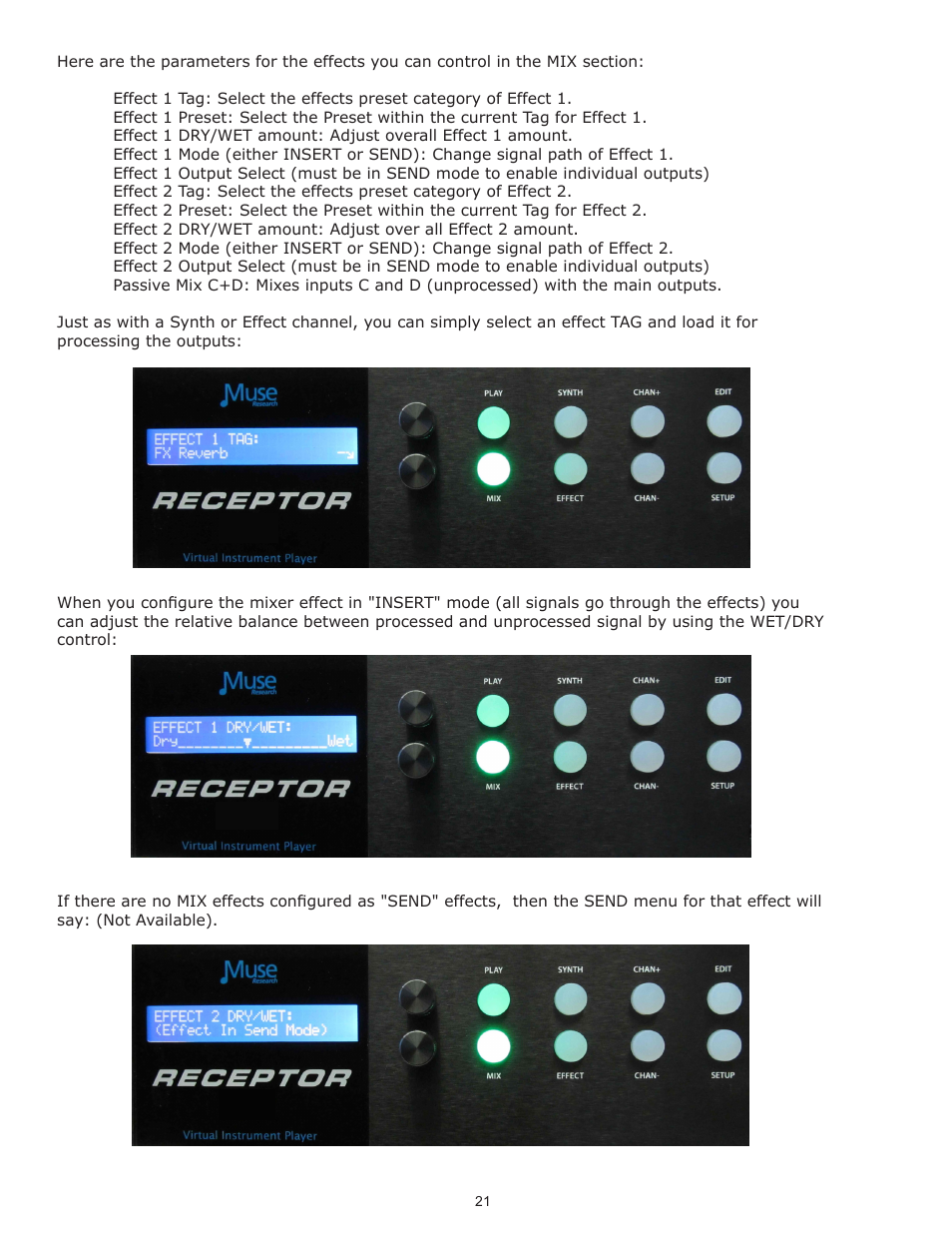 Muse Research Receptor TRIO/QU4TTRO manual v1.0 User Manual | Page 21 / 46