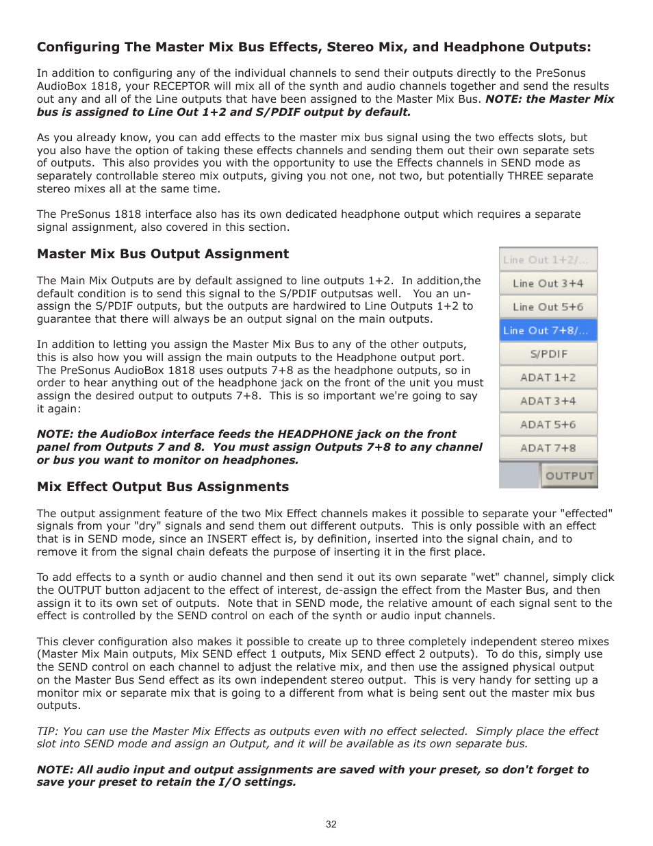 Muse Research Receptor TRIO/QU4TTRO manual v1.0 User Manual | Page 32 / 46