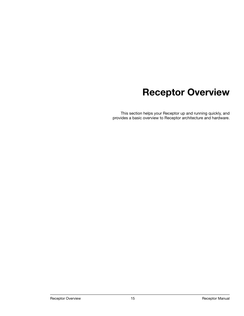 Receptor overview, Receptor overview 15 | Muse Research Receptor manual v1.2 User Manual | Page 15 / 194
