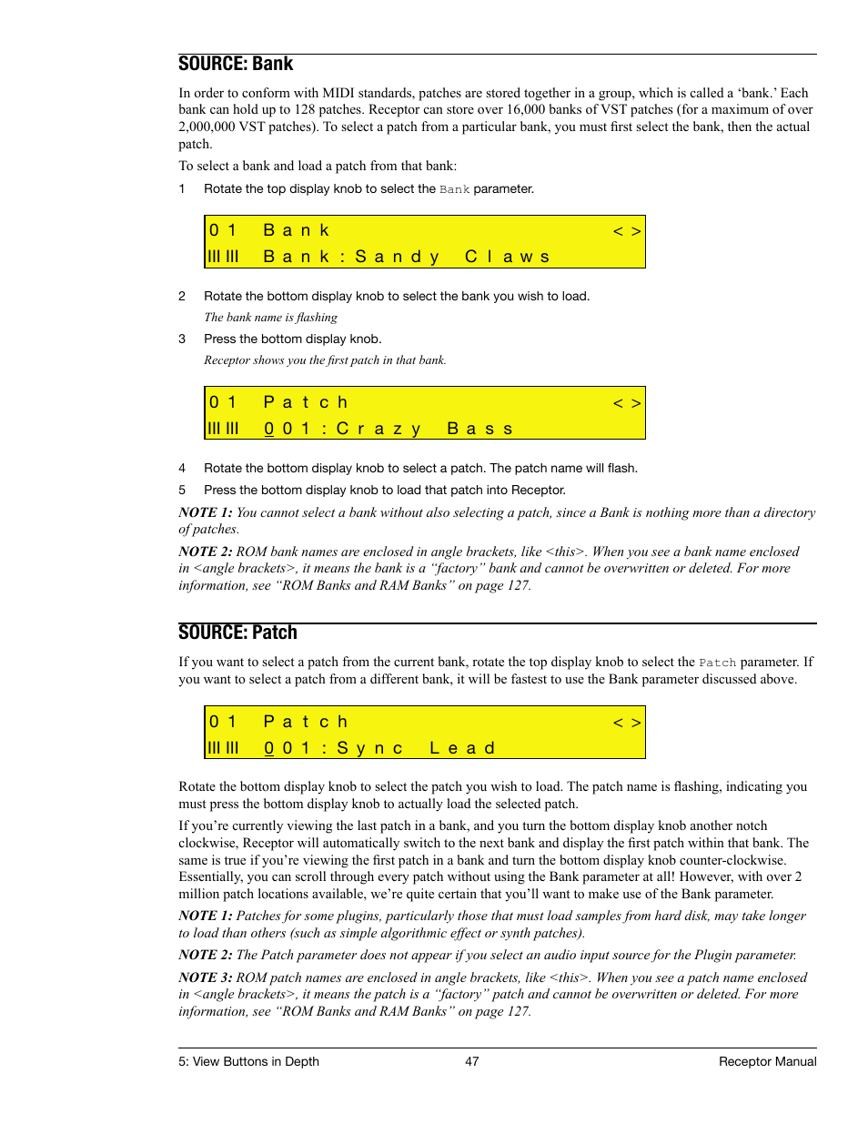 Source: bank, Source: patch | Muse Research Receptor manual v1.2 User Manual | Page 47 / 194