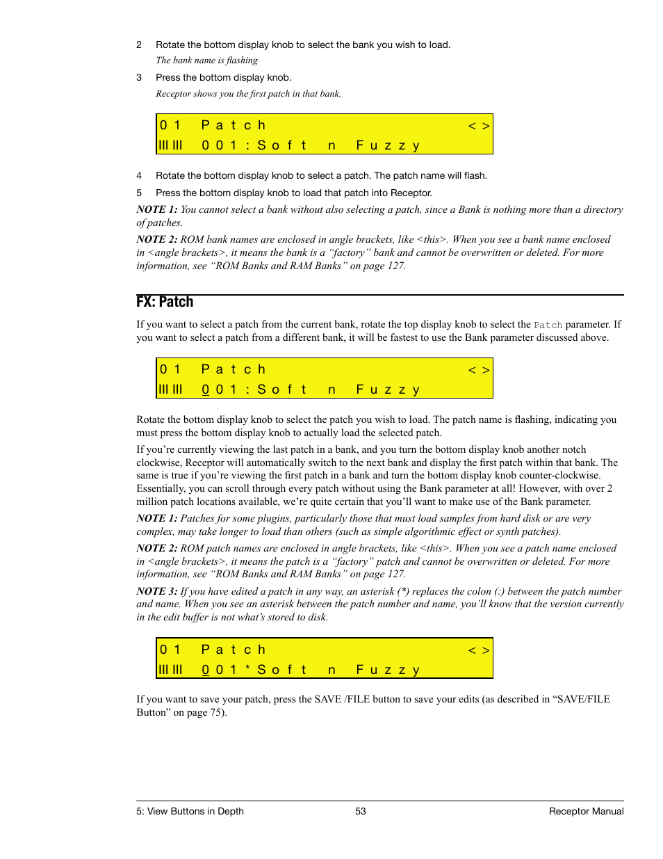Fx: patch | Muse Research Receptor manual v1.2 User Manual | Page 53 / 194