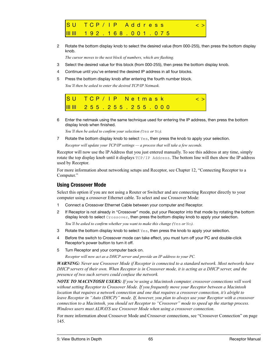 Muse Research Receptor manual v1.2 User Manual | Page 65 / 194