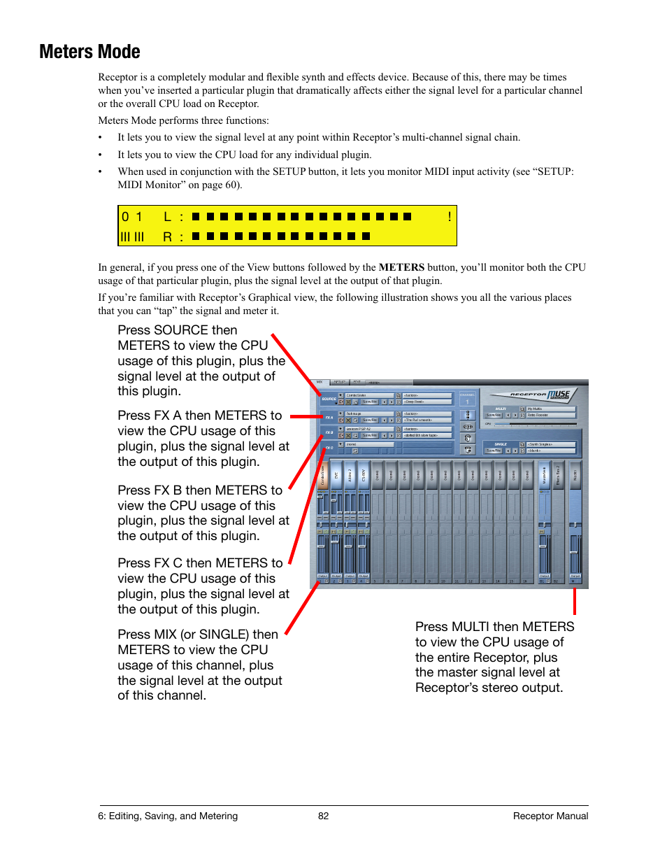 Meters mode | Muse Research Receptor manual v1.2 User Manual | Page 82 / 194