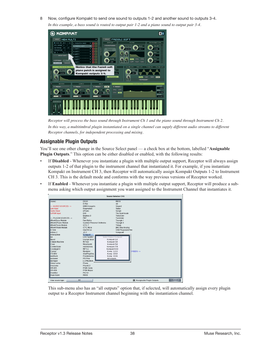 Muse Research Receptor v1.7 Release Notes User Manual | Page 38 / 62