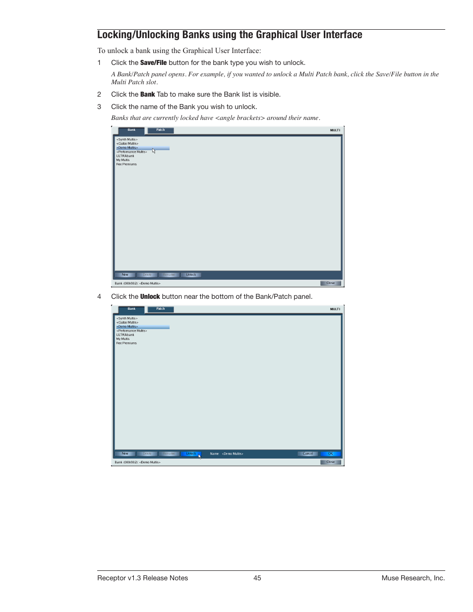 Muse Research Receptor v1.7 Release Notes User Manual | Page 45 / 62