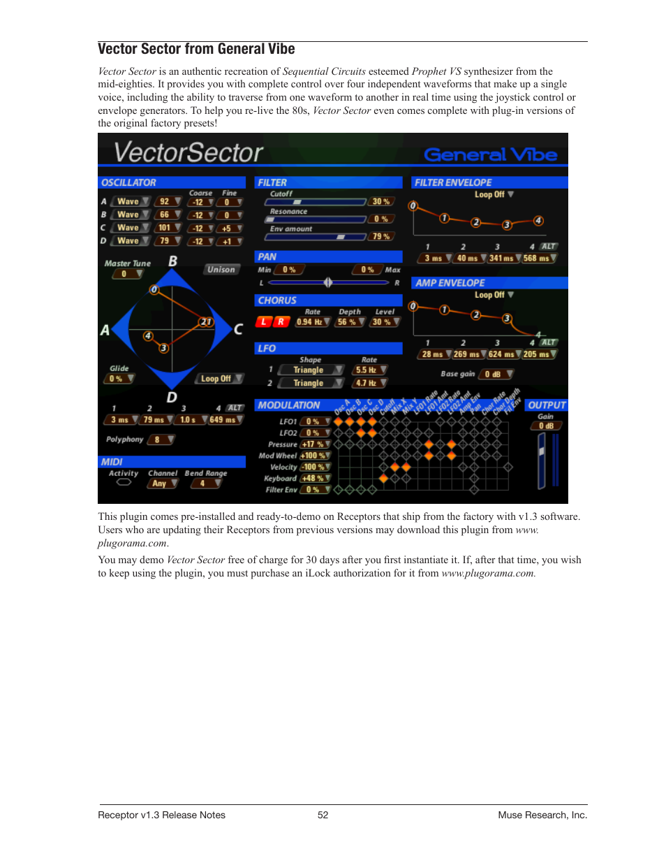 Vector sector from general vibe | Muse Research Receptor v1.7 Release Notes User Manual | Page 52 / 62