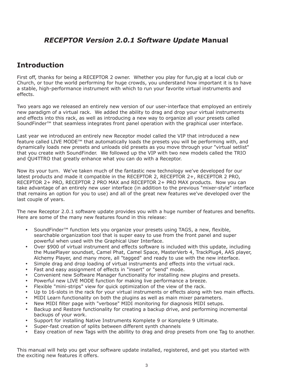 Muse Research Receptor V2.0.1 Software Update Manual User Manual | Page 3 / 46
