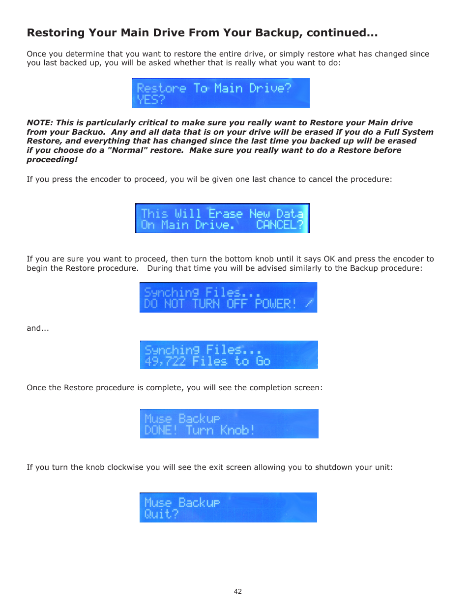 Muse Research Receptor V2.0.1 Software Update Manual User Manual | Page 42 / 46