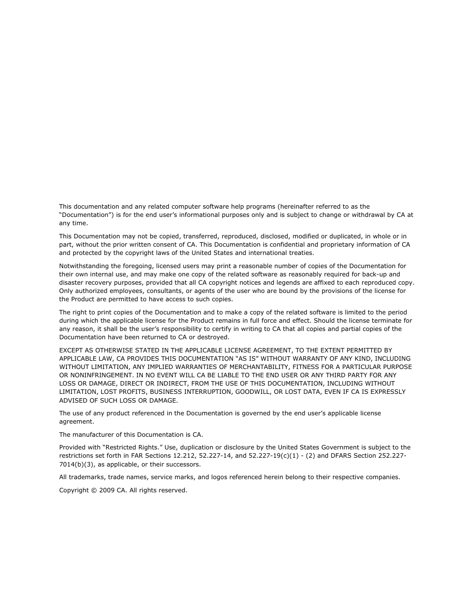 CA Technologies Agent for IBM R12.5 User Manual | Page 2 / 54