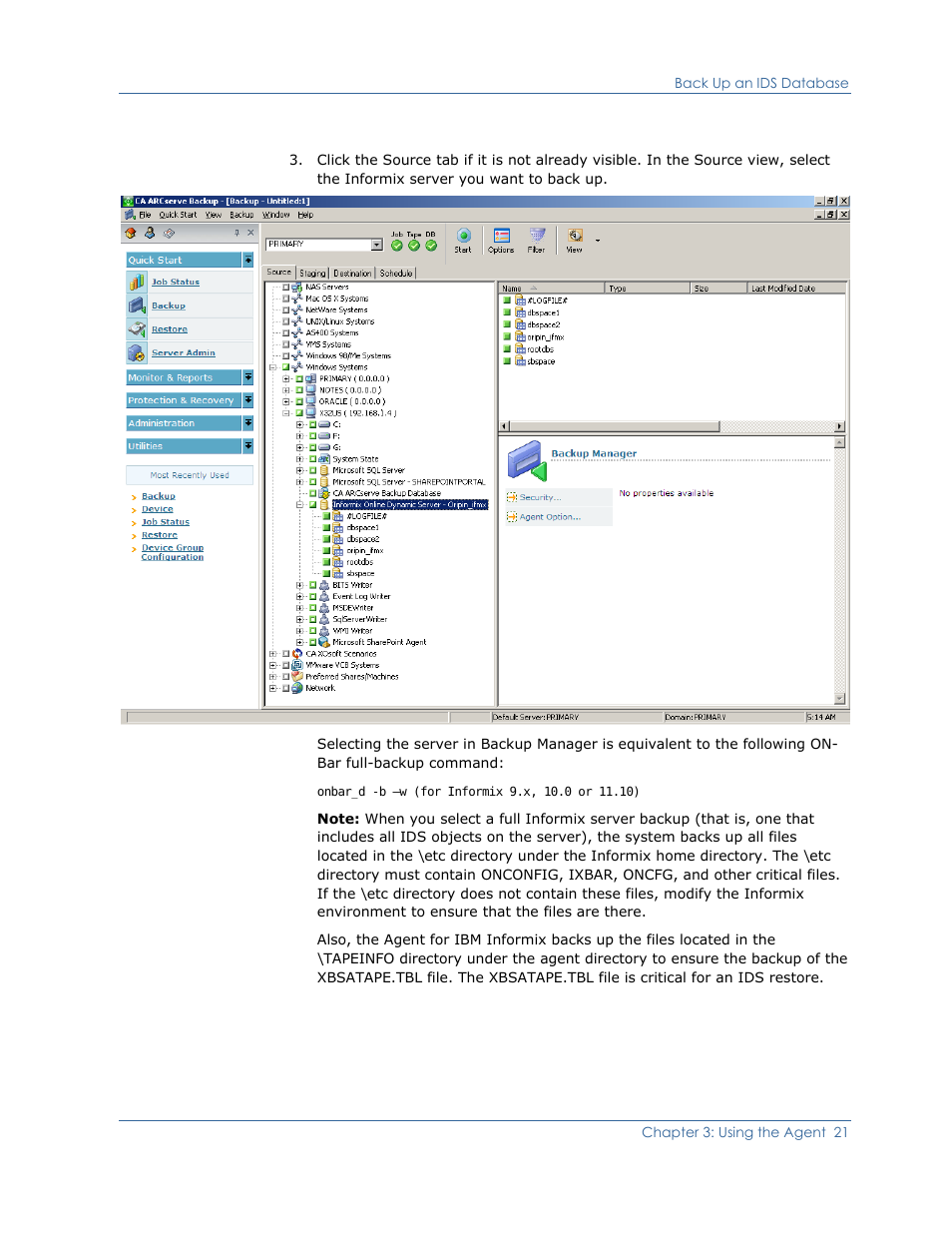 CA Technologies Agent for IBM R12.5 User Manual | Page 21 / 54