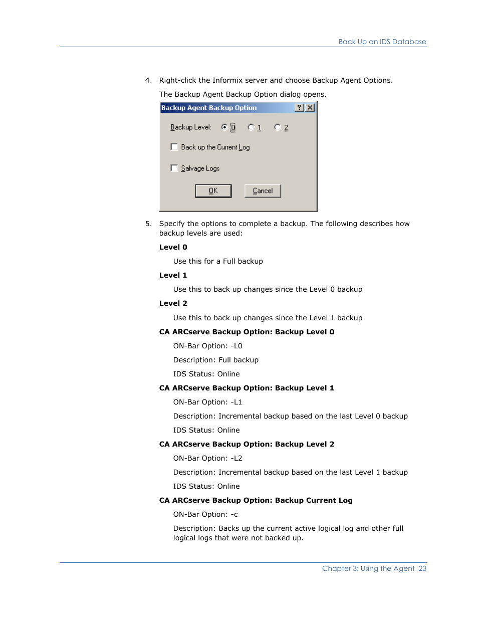 CA Technologies Agent for IBM R12.5 User Manual | Page 23 / 54