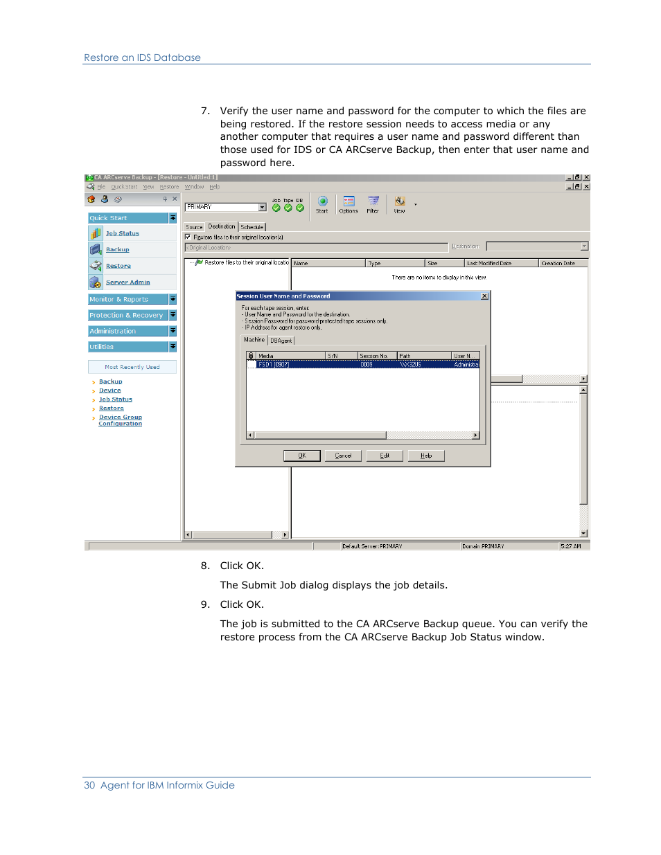 CA Technologies Agent for IBM R12.5 User Manual | Page 30 / 54