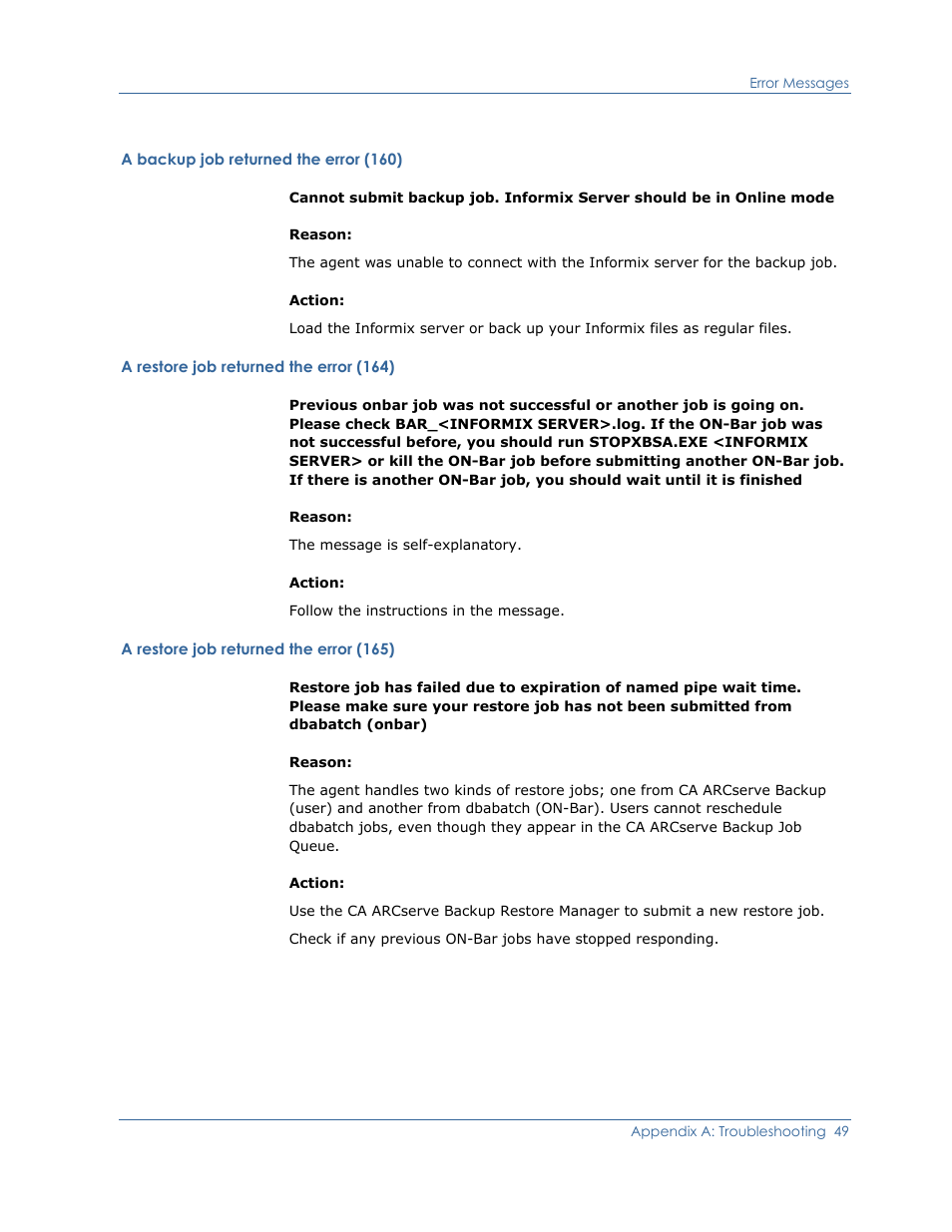 CA Technologies Agent for IBM R12.5 User Manual | Page 49 / 54