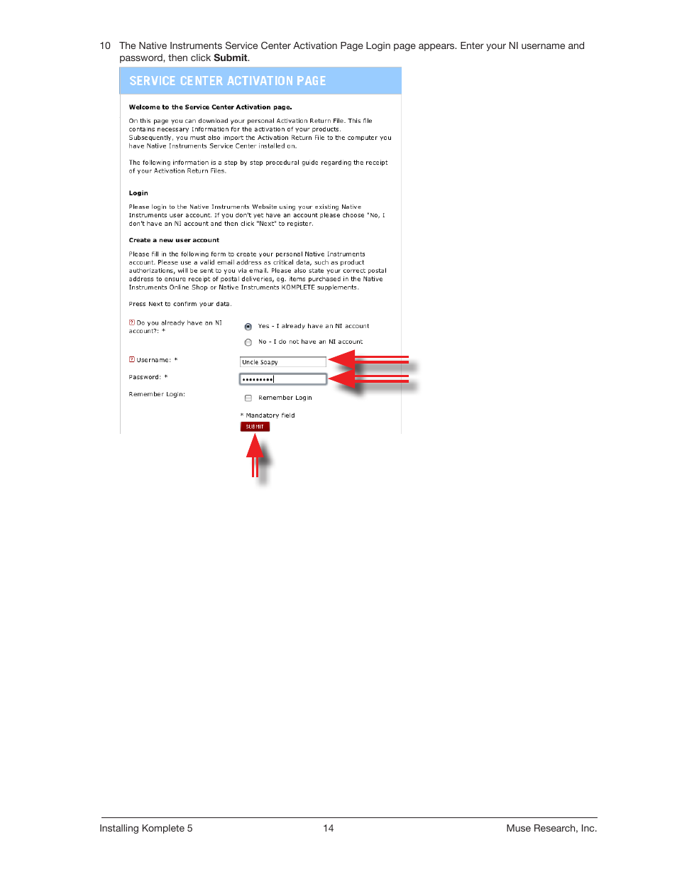 Muse Research Direct Install - Installing Komplete 5 User Manual | Page 14 / 32
