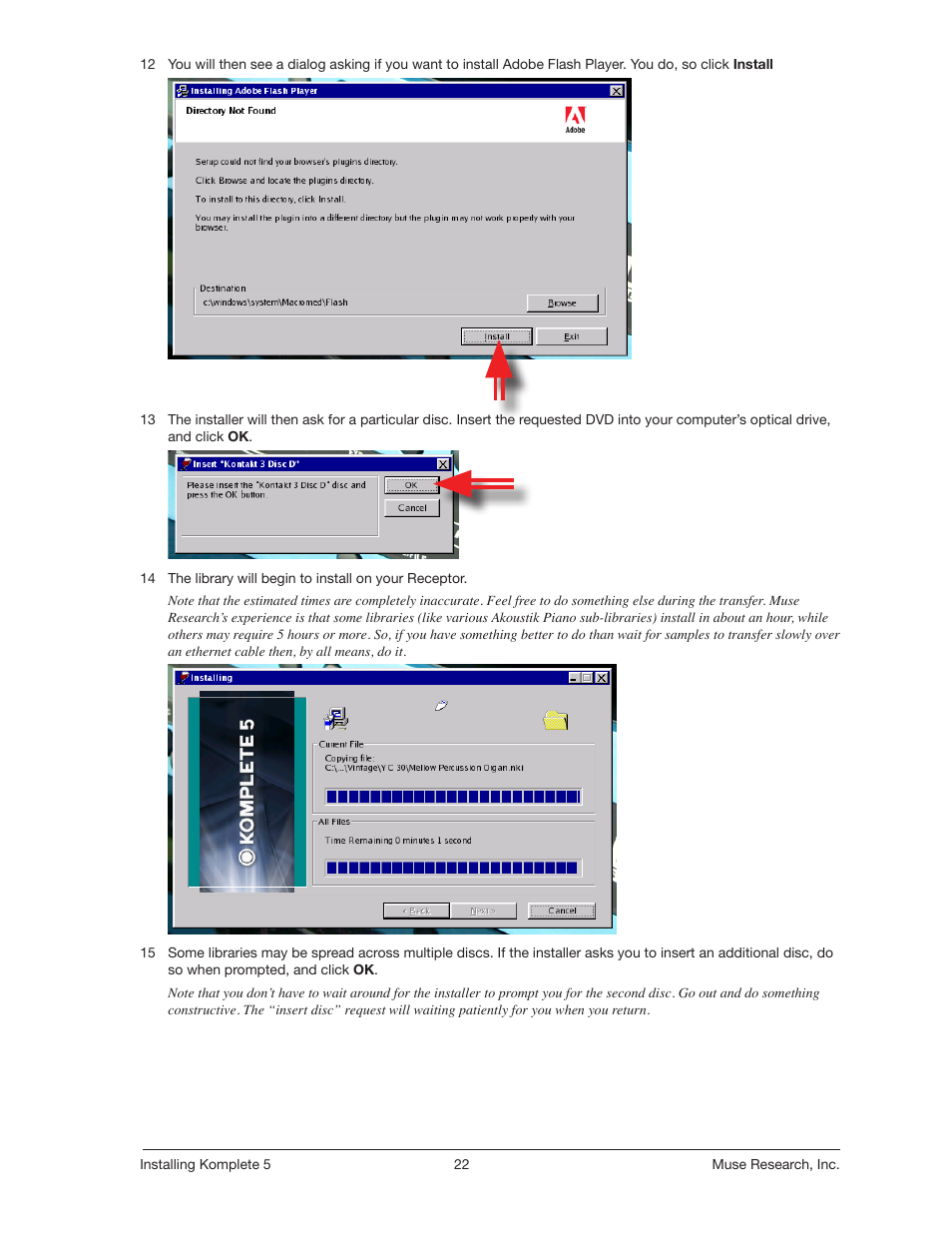 Muse Research Direct Install - Installing Komplete 5 User Manual | Page 22 / 32