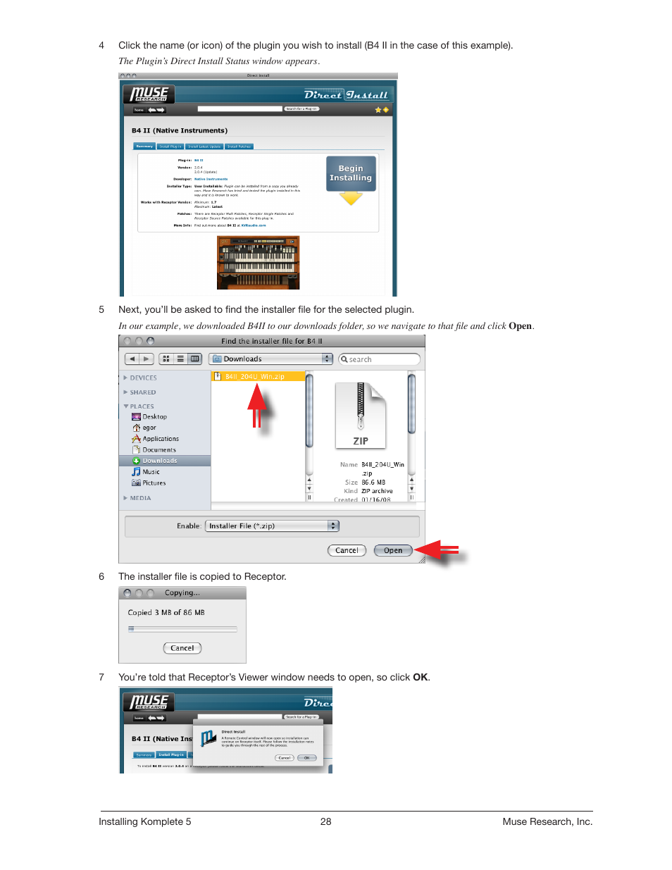 Muse Research Direct Install - Installing Komplete 5 User Manual | Page 28 / 32