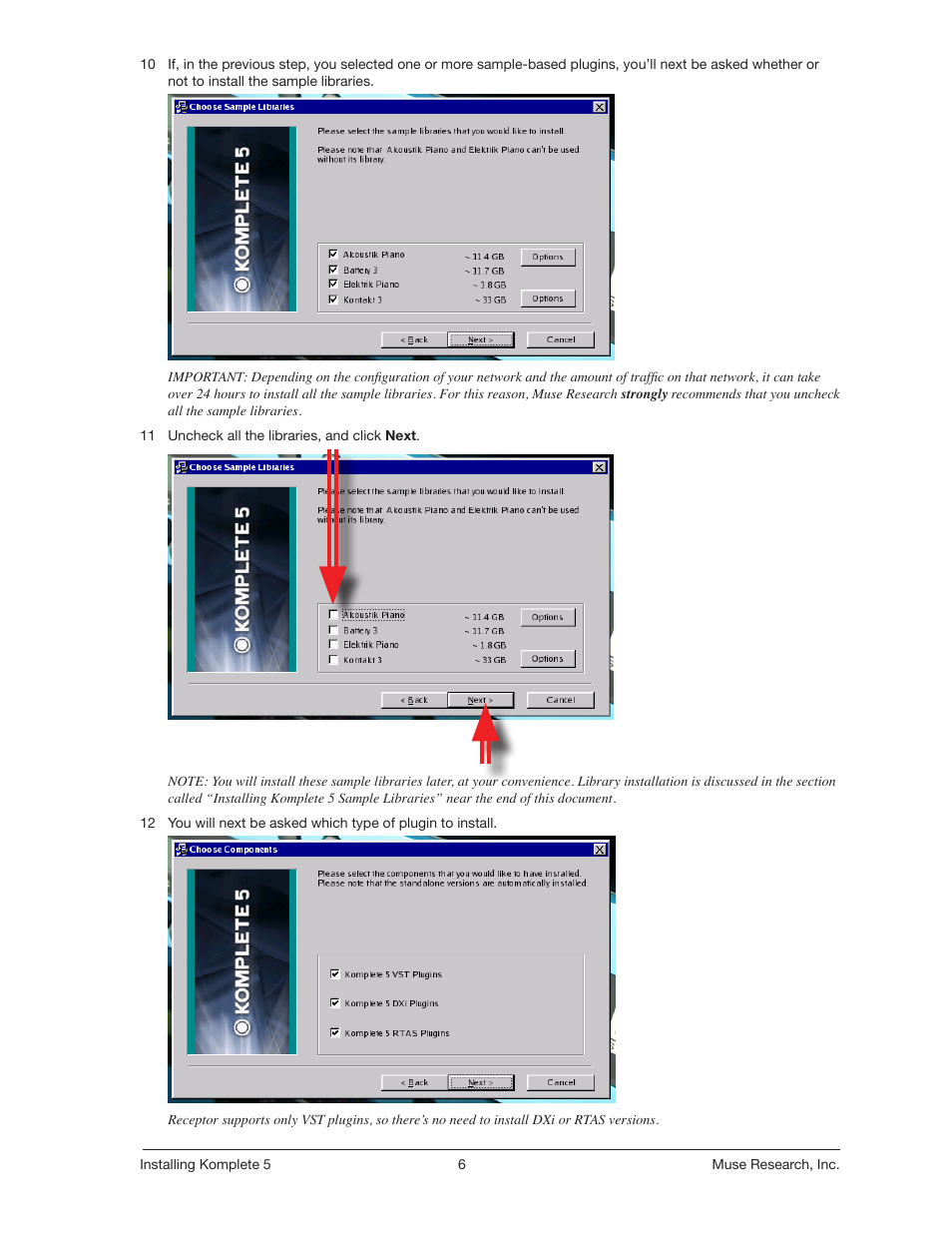 Muse Research Direct Install - Installing Komplete 5 User Manual | Page 6 / 32