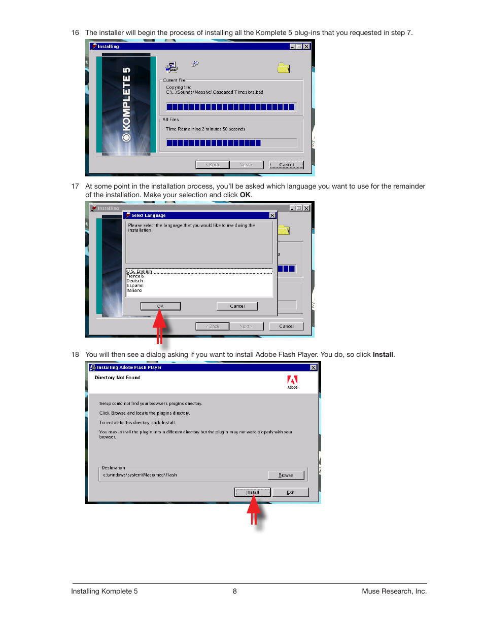 Muse Research Direct Install - Installing Komplete 5 User Manual | Page 8 / 32
