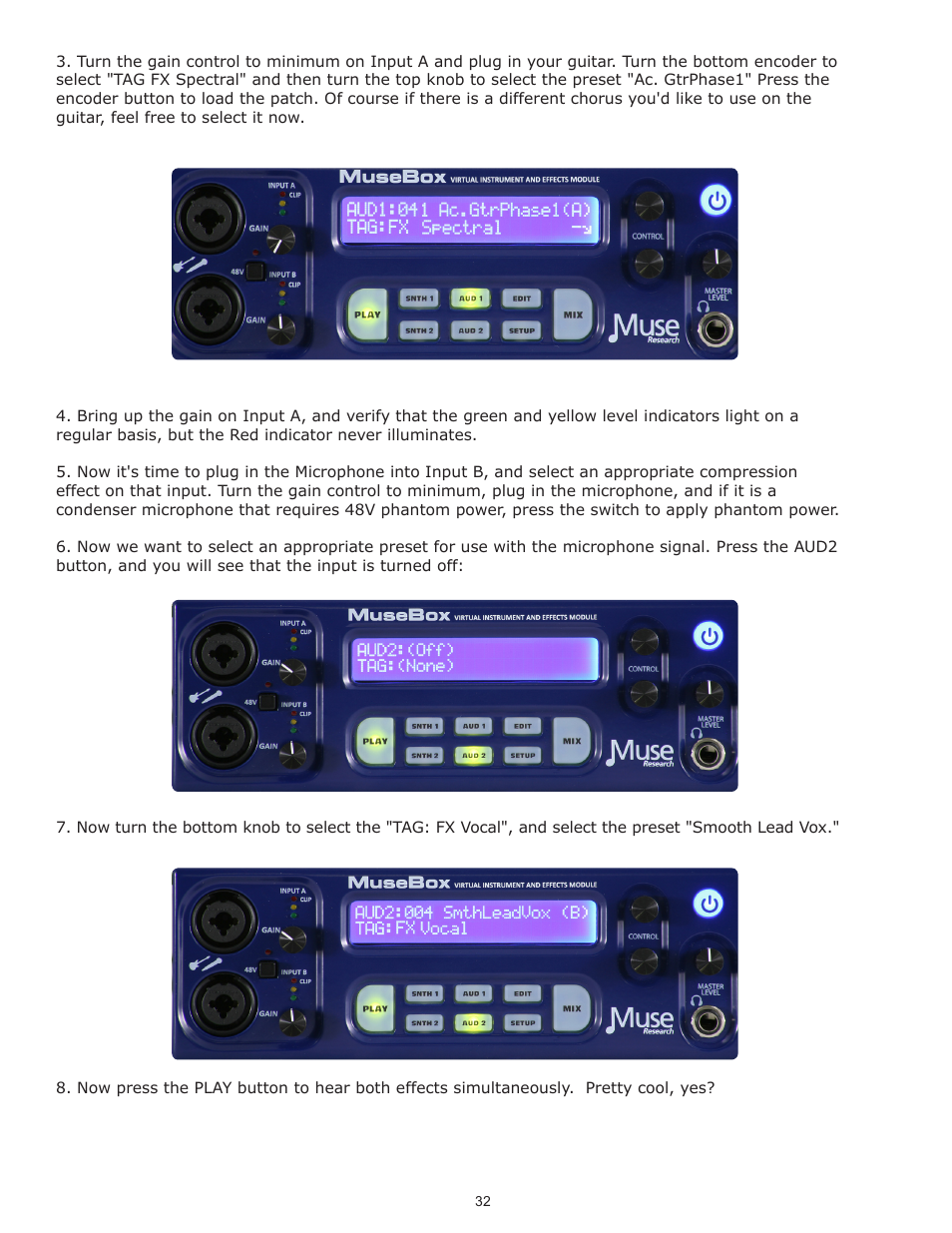 Muse Research Musebox manual v1.0 User Manual | Page 32 / 52