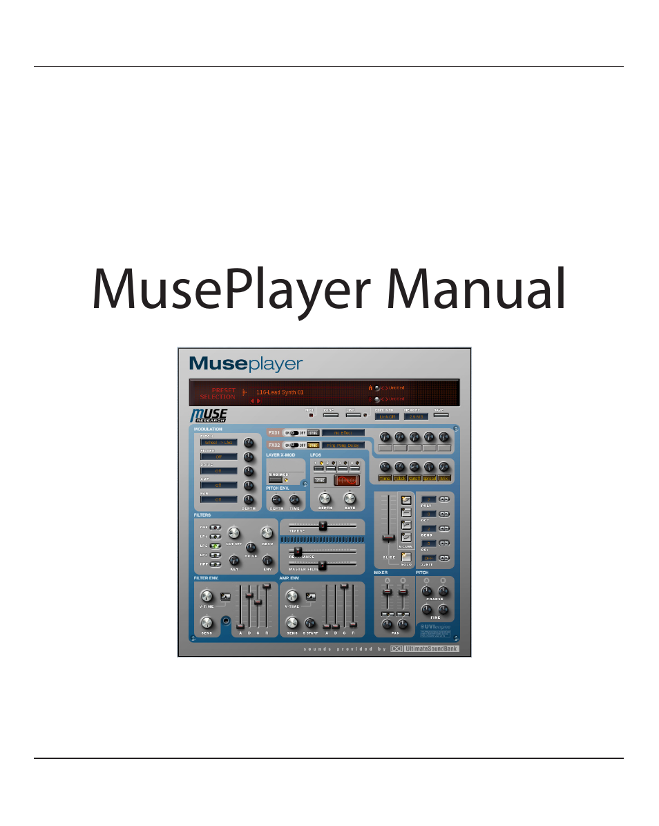 Muse Research MusePlayer manual v1.0 User Manual | 24 pages