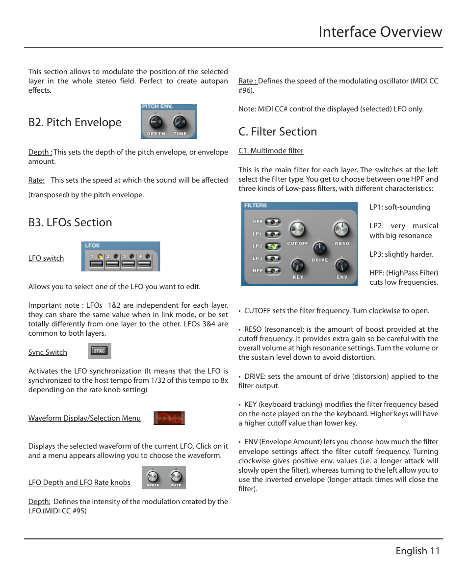Interface overview, B2. pitch envelope, English 11 | Muse Research MusePlayer manual v1.0 User Manual | Page 11 / 24