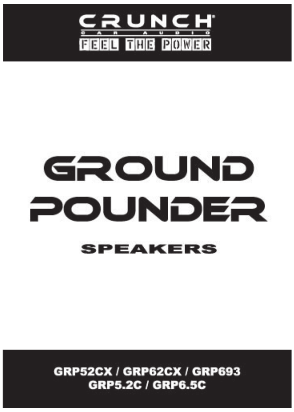 Crunch GRP5.2C User Manual | 9 pages