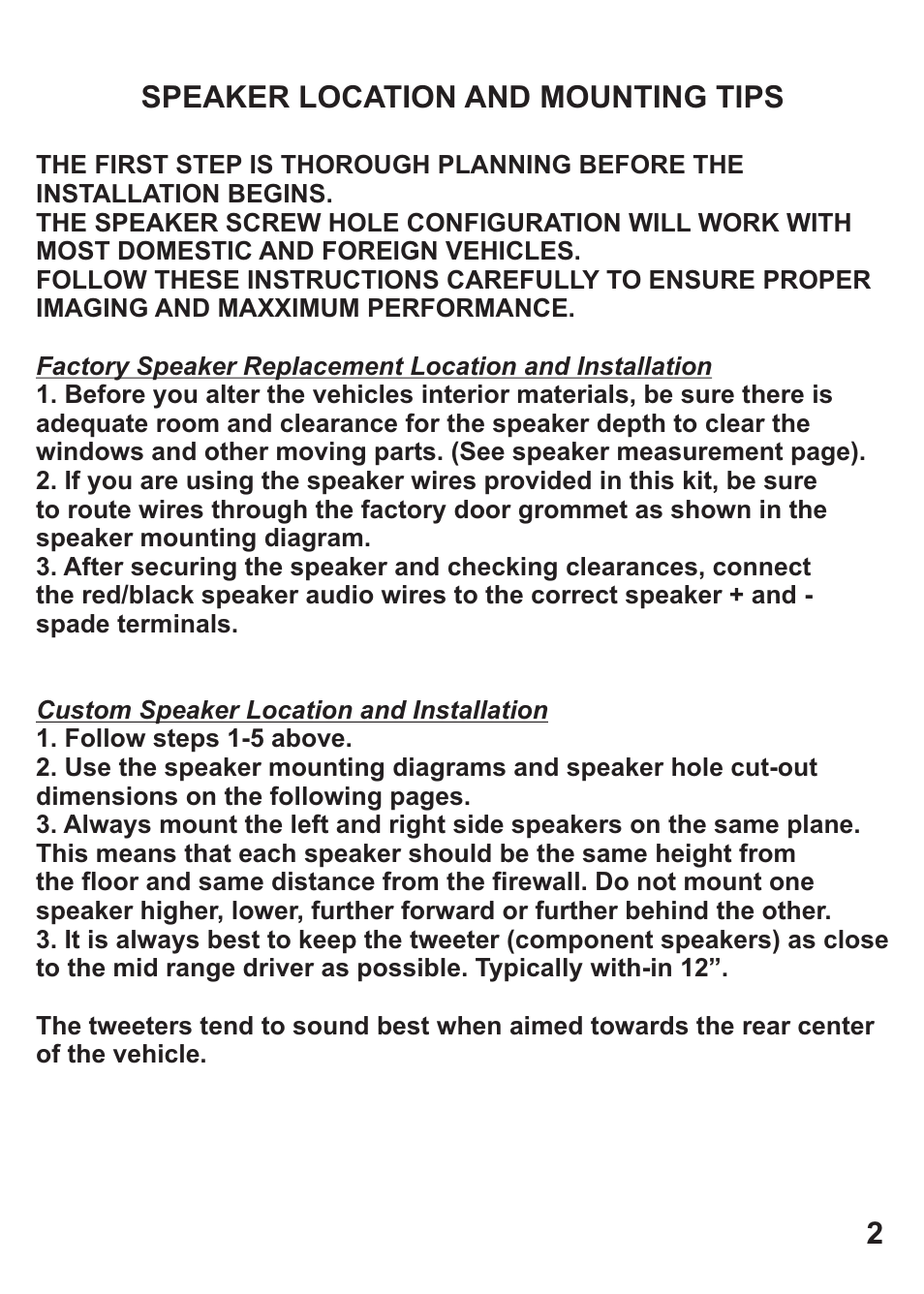 Crunch GRP5.2C User Manual | Page 3 / 9