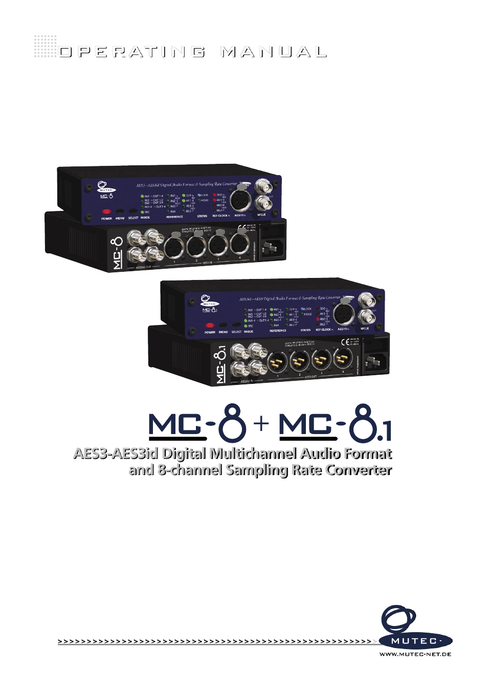 MUTEC MC-8.1 User Manual | 22 pages