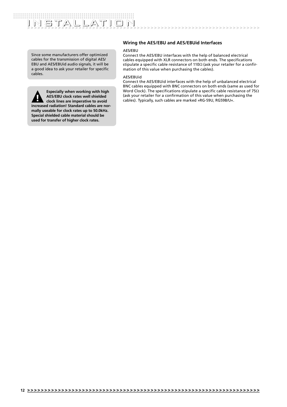 I n s tallat i o n | MUTEC MC-8.1 User Manual | Page 12 / 22