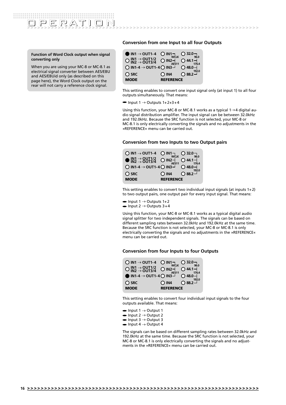 O p e rat i o n | MUTEC MC-8.1 User Manual | Page 16 / 22