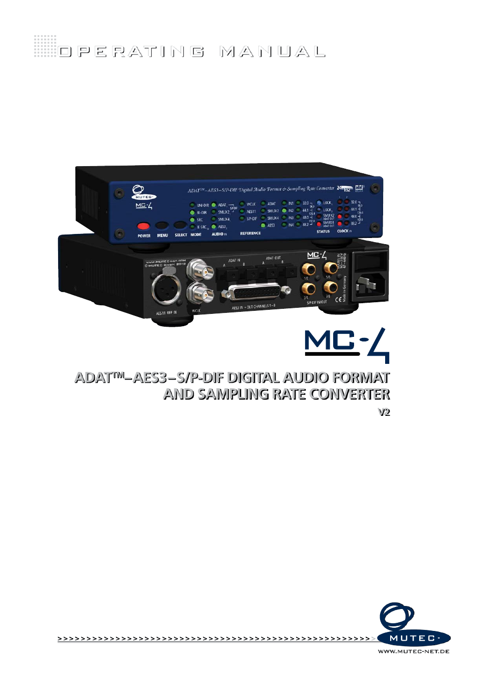 MUTEC MC-4 User Manual | 26 pages