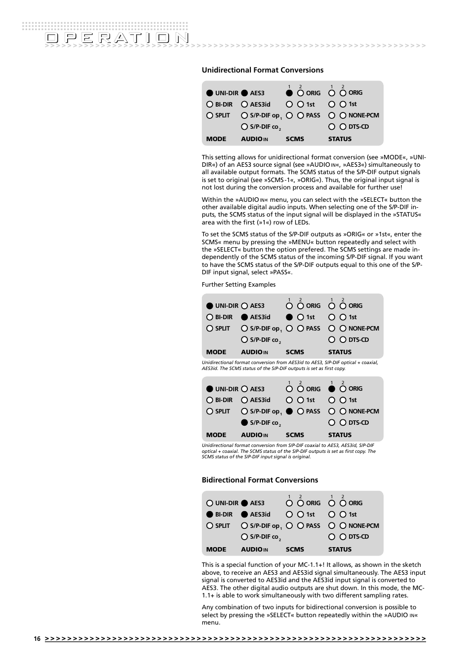 O p e rat i o n | MUTEC MC-1.1+ User Manual | Page 16 / 22