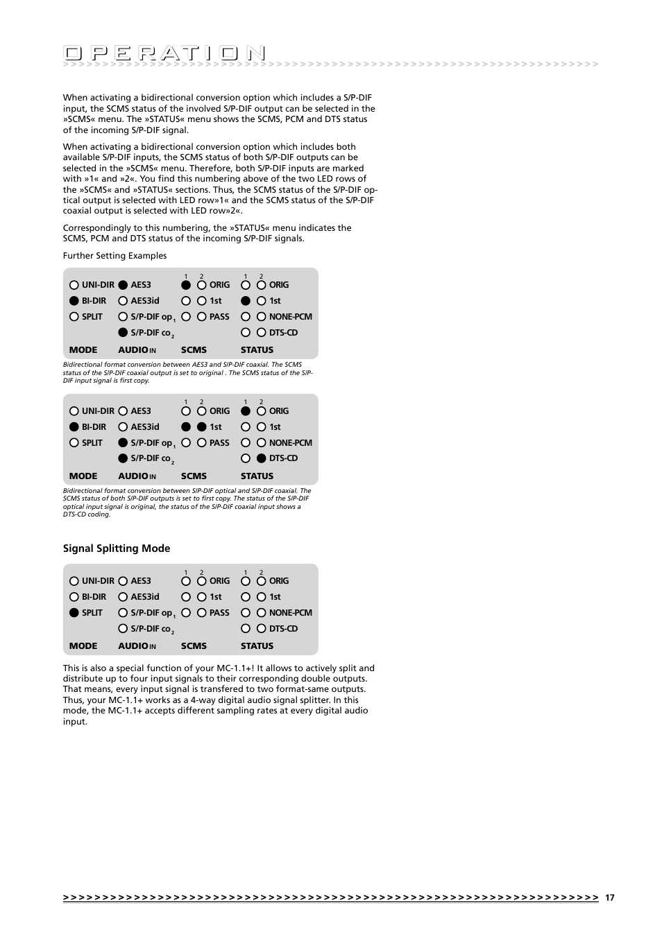 O p e rat i o n | MUTEC MC-1.1+ User Manual | Page 17 / 22