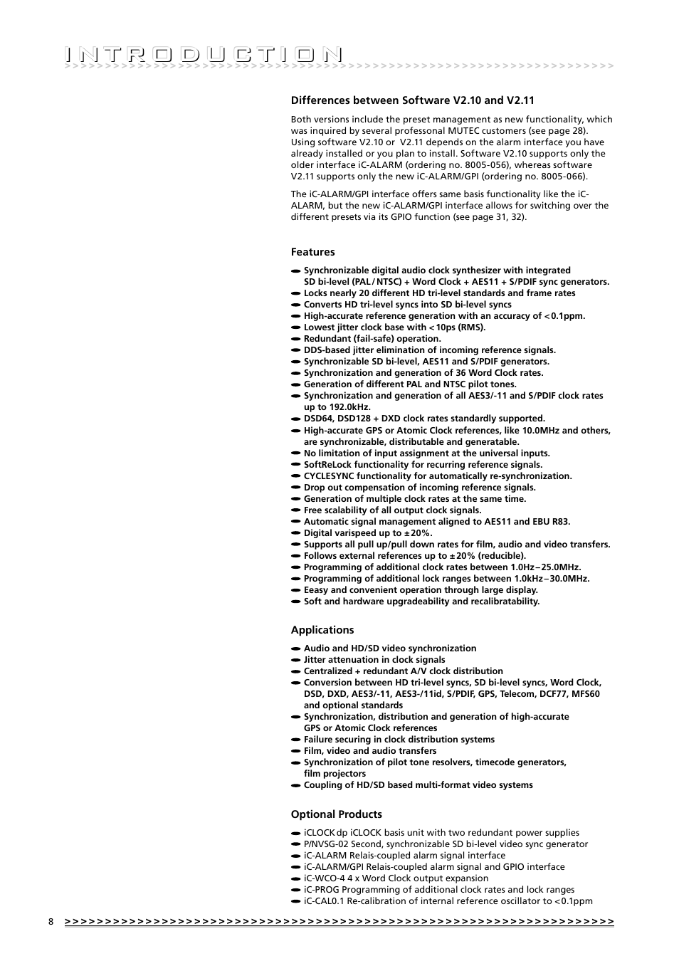 MUTEC iClock User Manual | Page 8 / 42